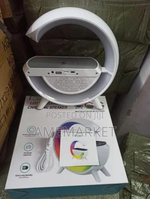 RGB Wireless Led Phone Charger Bluetooth Speaker · Photo 3