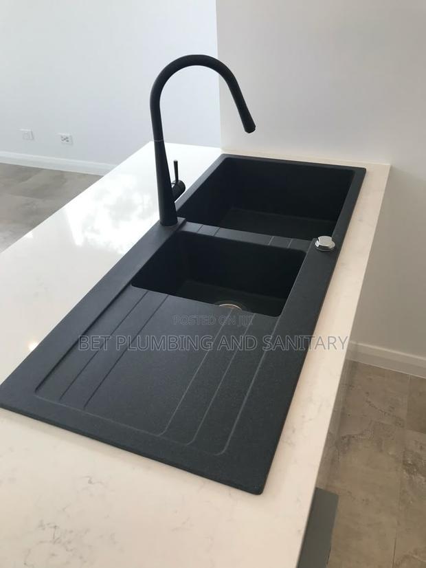 2bowl Granite Cabinet Sink With Tap Complete_kitchen Sink With Arm · Photo 1