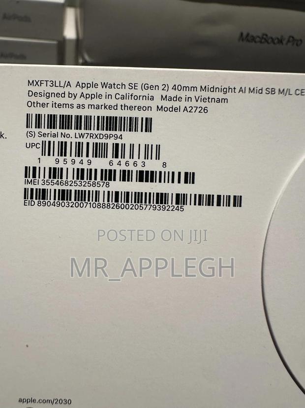 Apple Watch Se 2nd Gen Cellular 40mm · Photo 1