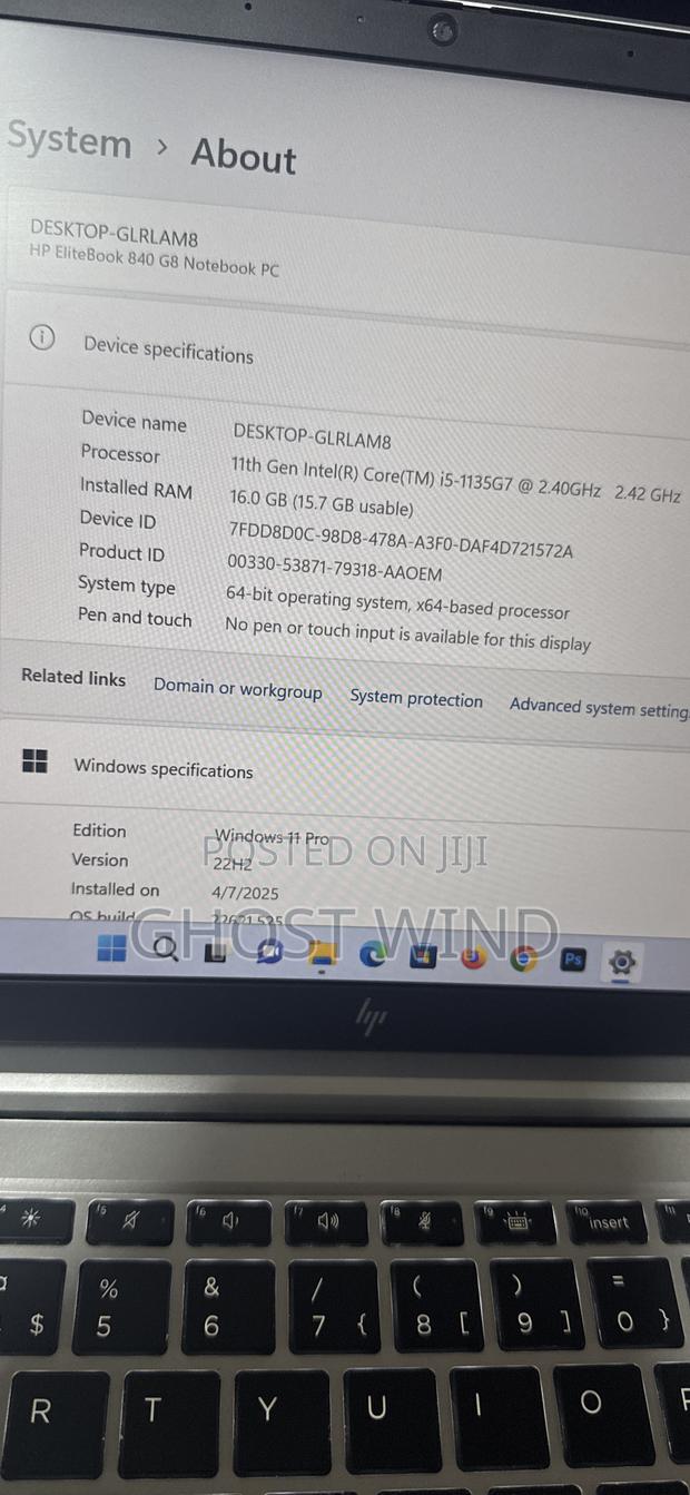 Laptop HP EliteBook 840 16GB Intel Core i5 SSD 512GB · Photo 7