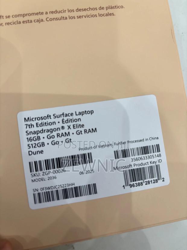 New Microsoft Surface Laptop 7 16GB Qualcomm Snapdragon X Elite 512GB · Photo 2