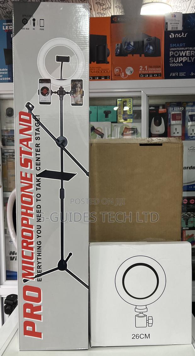 Pro Microphone Stand, Pro Tripod Stand for Microphone and Phone · Photo 1