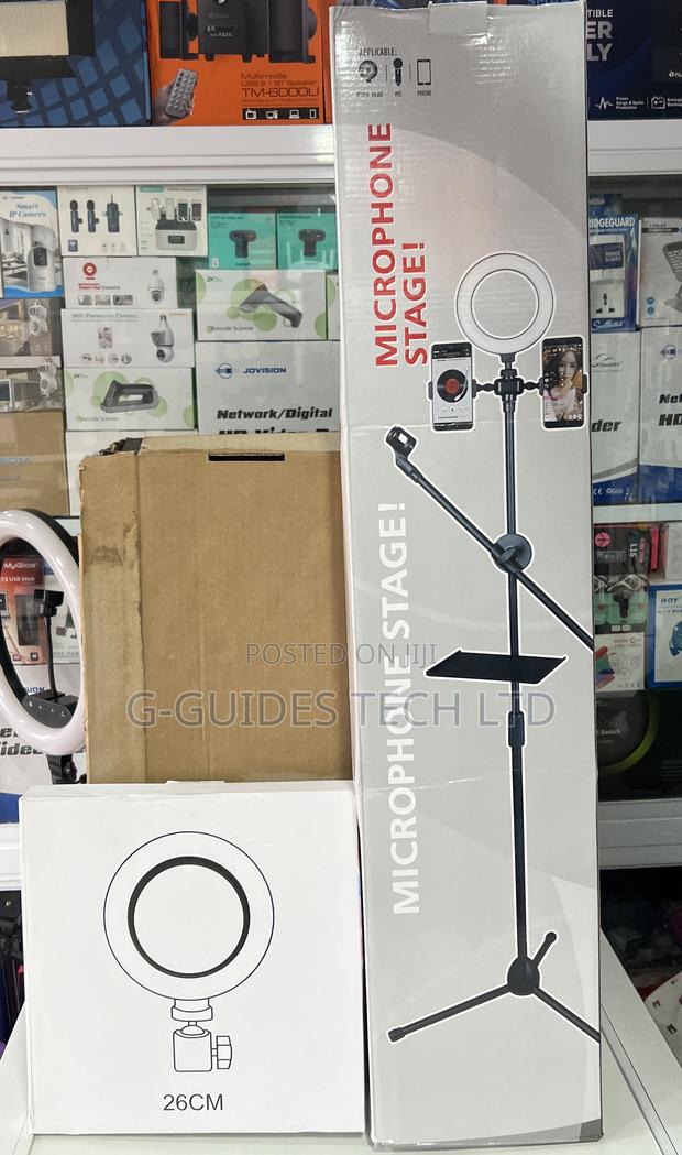 Pro Microphone Stand, Pro Tripod Stand for Microphone and Phone · Photo 2