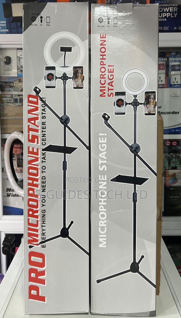 Pro Microphone Stand, Pro Tripod Stand for Microphone and Phone · Photo 3