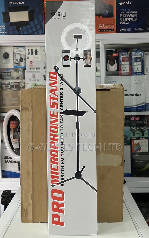 Pro Microphone Stand, Pro Tripod Stand for Microphone and Phone · Photo 5