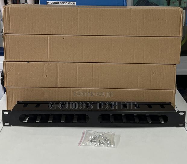 12-Way Cable Management, 12way 19” U1 Metal Cable Manager · Photo 2