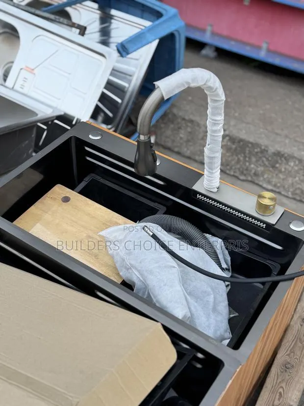 Water Fall Single Bowl Sink With Complete Accessories_sink · Photo 1