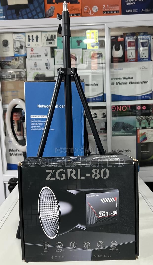 ZGRL-80 Palm Cob Video Light With Inbuilt Battery and Stand · Photo 3