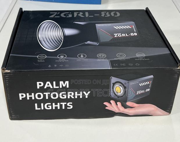 ZGRL-80 Palm Cob Video Light With Inbuilt Battery and Stand · Photo 4