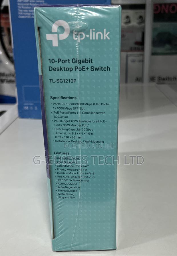 TP-Link 10-Port Poe Gigabit Switch TL-SG1210P · Photo 3