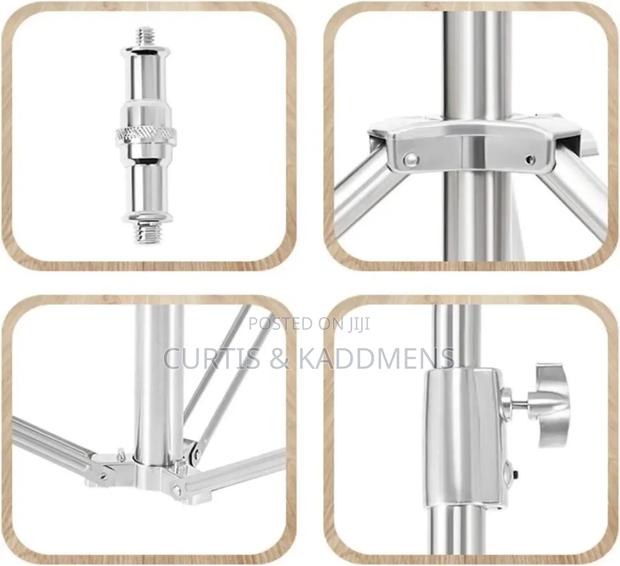 280cm 2.8m 9ft Professional Heavy Duty Stainless Steel Light Stand · Photo 5