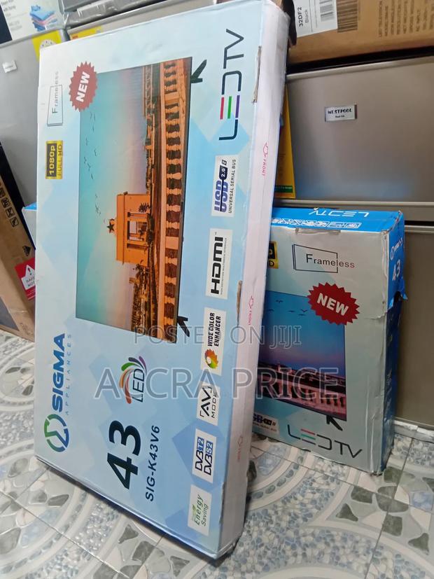 Sigma 43 FHD Digital Frameless Satellite Tv With Free Well Mount · Photo 1