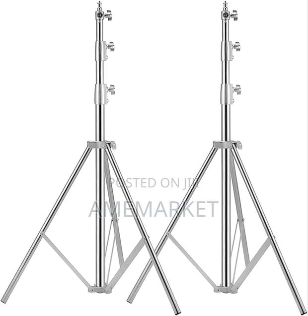 Stainless Steel Photography Light Stand Silver · Photo 1