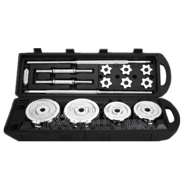 50kg Chrome Barbell Dumbbell Set – Complete Home Gym Kit · Photo 2