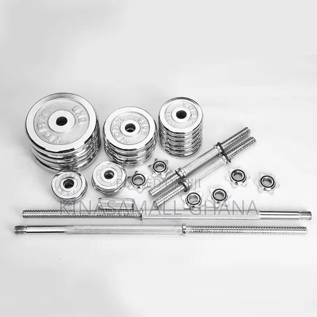 50kg Chrome Barbell Dumbbell Set – Complete Home Gym Kit · Photo 3