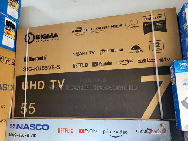 Sigma 55" Smart Android Frameless Led Tv| Bluetooth|Voice-control|2026 · Photo 2
