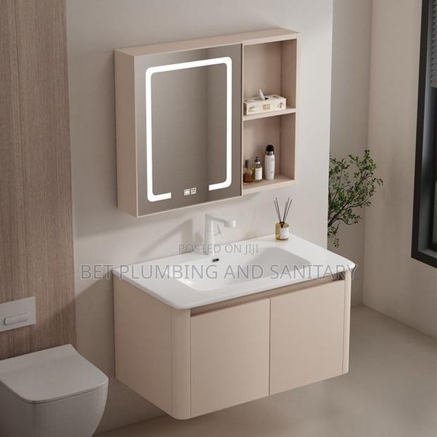 Cabinet Basin With Led Mirror Complete_cabinet Basin · Photo 1