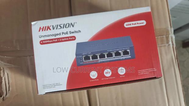 Hikvision 4 Port Fast Ethernet Unmanaged Poe Switch · Photo 1