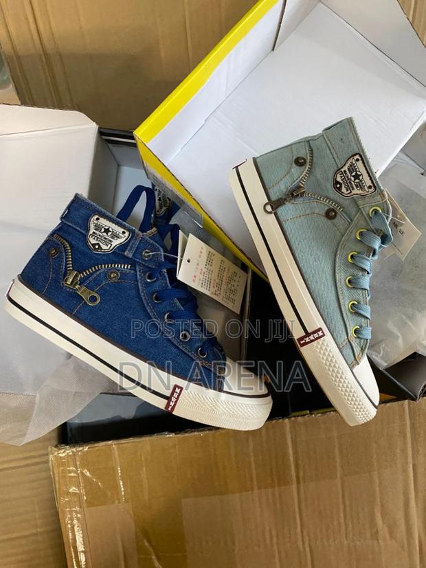 Unisex Kids Canvas Boot Denim Jeans Boot · Photo 1