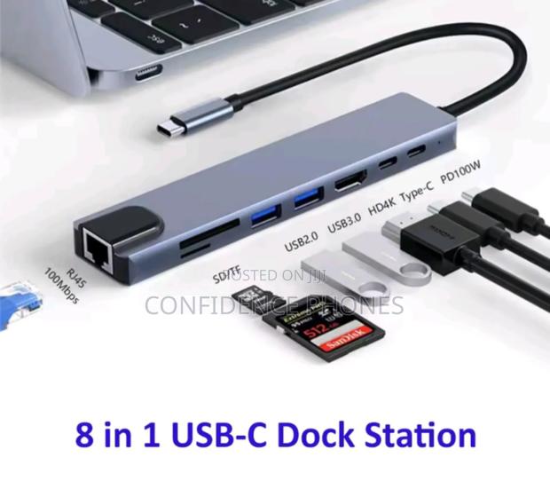 8 in 1 Usb-C Dock Station · Photo 1
