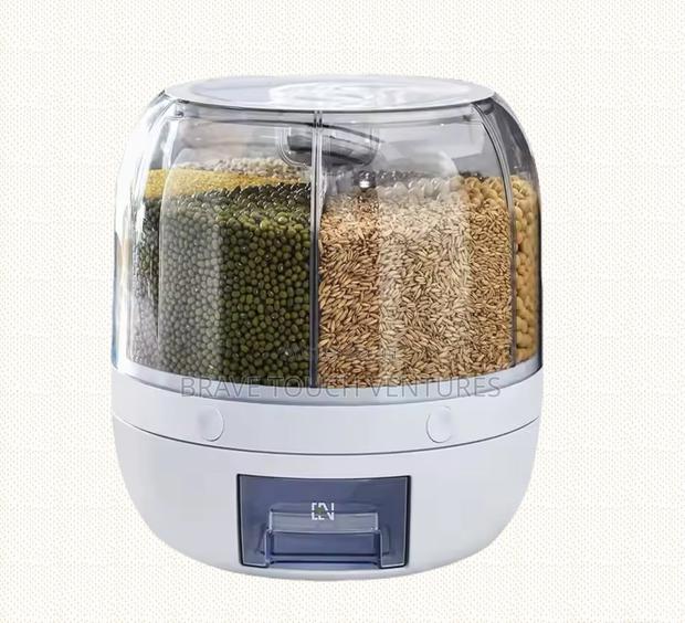 360 Rotating Grain Cereal Dispenser Container · Photo 1