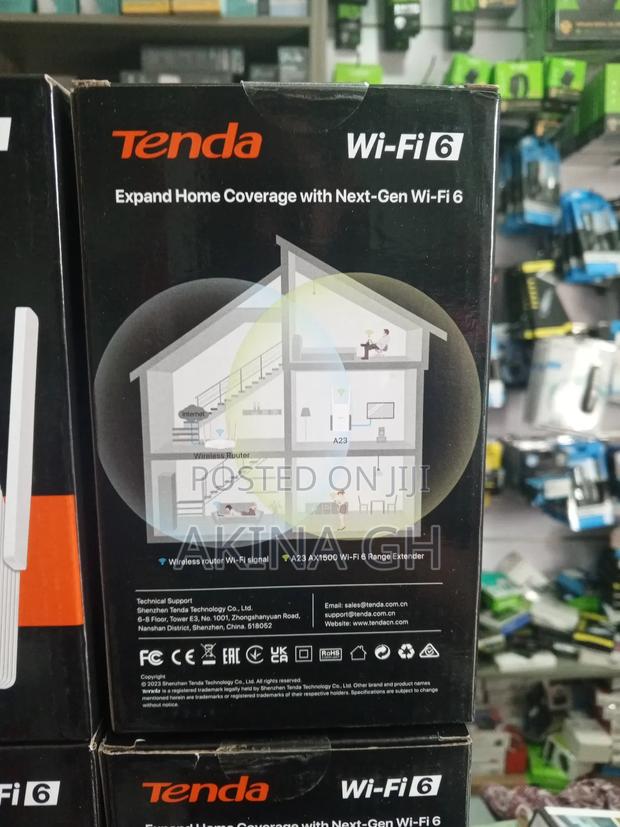Tenda Wi-Fi 6 Ax1500 Range Extender A23 · Photo 3