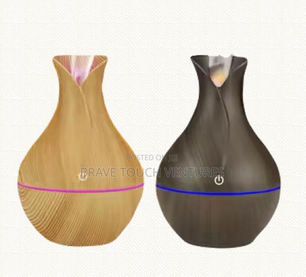 Portable Wood Air Humidifier Cool Mist Oil Diffuser · Photo 2