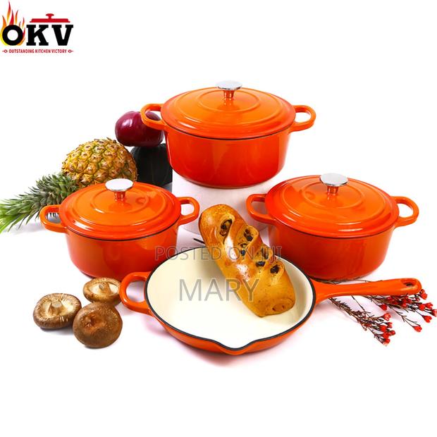 4set/ 7pcs Enamel Cast Iron Cookwares · Photo 2