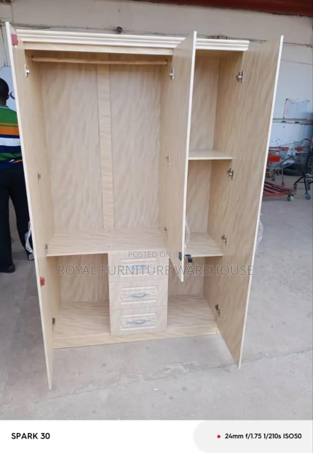 Imported Mercedes Benz Design 3doors Wooden Wardrobe · Photo 4