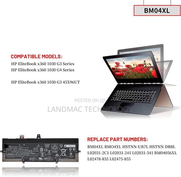 Bm04xl Battery for Hp Elitebook X360 1030 G3 · Photo 3