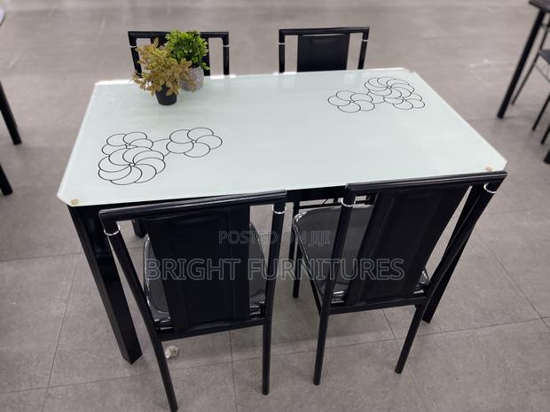 Dining Table (Glass Top 4 Seaters Dining Sets) · Photo 2