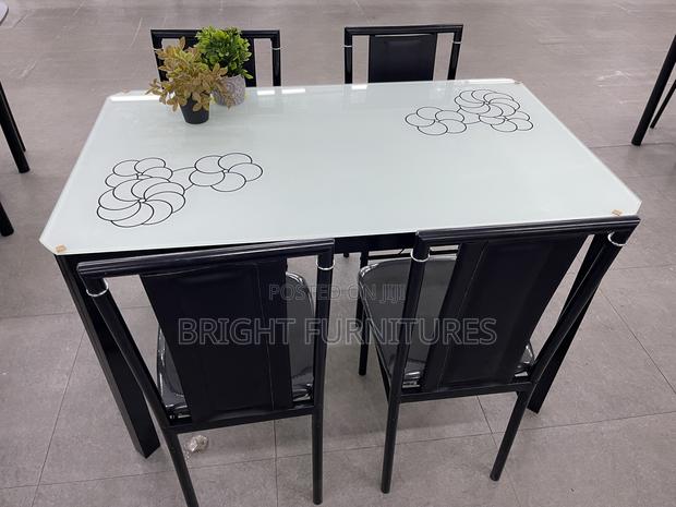 Dining Table (Glass Top 4 Seaters Dining Sets) · Photo 4