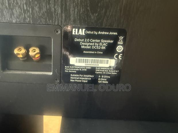 Elac B6 Bookshelf Speakers Elac 2.0 Center Speaker · Photo 5