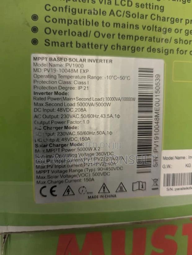 Must 10kw 48v Hybrid Solar Inverter · Photo 2