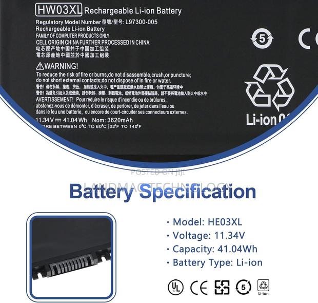 Hw03xl Battery Replacement for Hp Pavilion · Photo 2