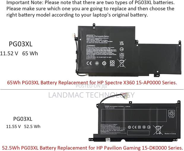 Hp Pg03xl Original Laptop Notebook Battery · Photo 3