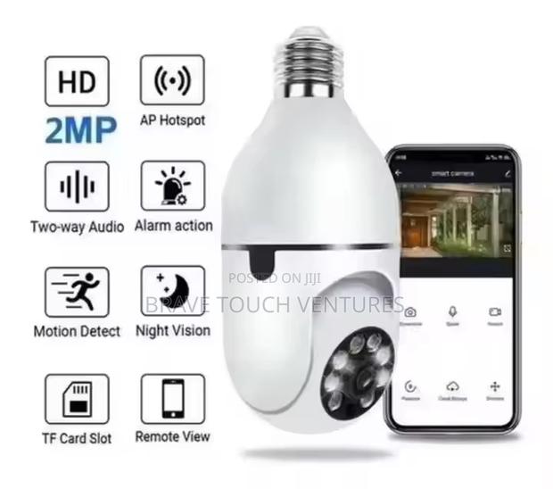 Wireless Night Vision 360 Degree Panoramic Security Bulb Camera · Photo 3
