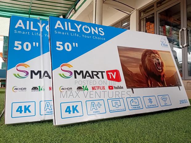 50" Tv Smart Uhd Android 14 T2/S2 +Memory1.5gb+8gb Storage Smart Tv · Photo 1