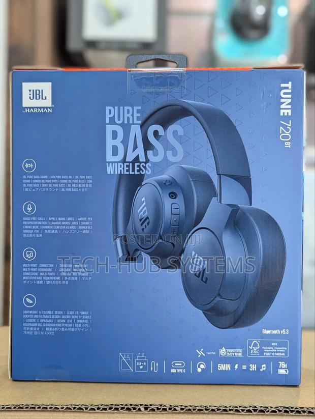 JBL Tune 720bt - Wireless Over-Ear Headphones Pure Bass Sound, 76hrs · Photo 2