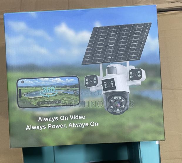 Solar Camera 4 Lens Adjustable 4g Camera With Motion Detector + 64gb · Photo 3