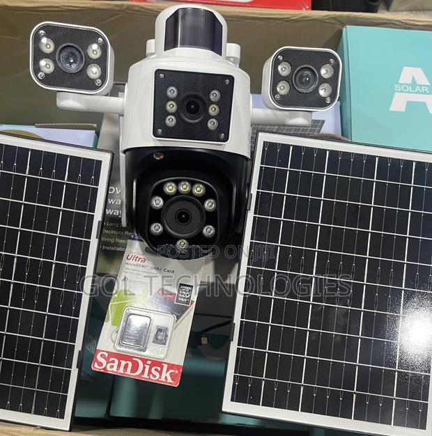 Solar Camera 4 Lens Adjustable 4g Camera With Motion Detector + 64gb · Photo 5