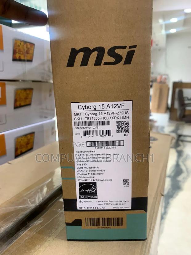 New Laptop MSI Cyborg 15 16GB Intel Core I7 SSD 1T · Photo 2