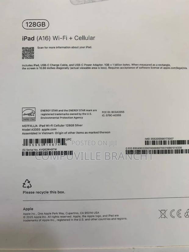 New Apple iPad (2025) 128 GB Silver · Photo 3