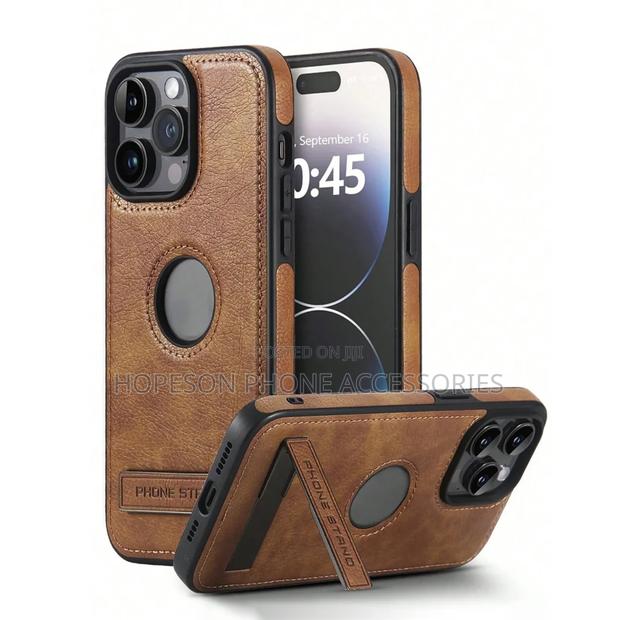 iPhone Quality Leather Cases With Kick - Stand · Photo 1