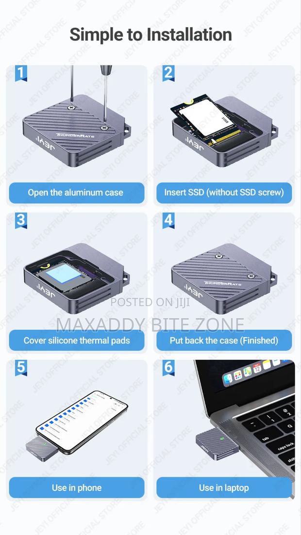 Jeyi M.2 Nvme Direct-attached
2230 Ssd Enclosure · Photo 7
