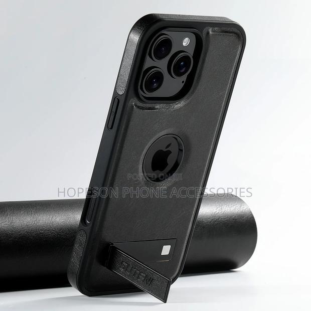 iPhone Leather Case, Magsafe Wireless Charging Support and Kick-Stand · Photo 8