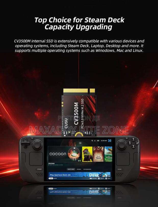 Cusu SSD 2230 512gb Nvme M2 SSD Pcie3.O for Steam,Surface Pro · Photo 1