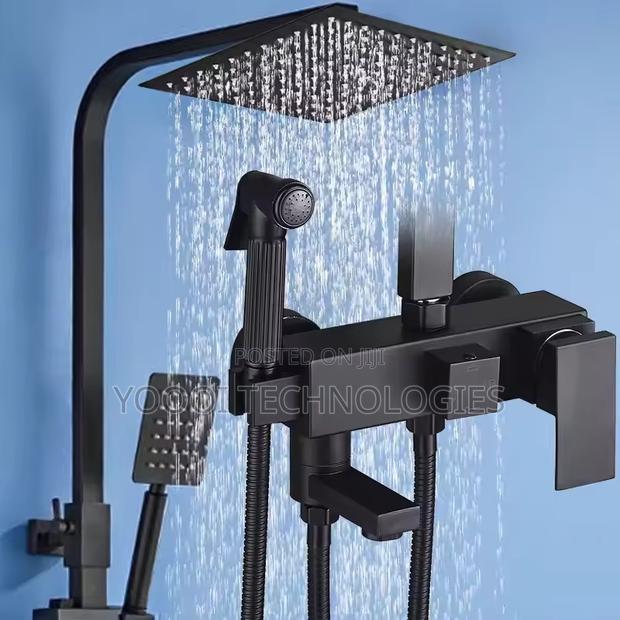 4 in 1 Matte Black Shower Mixer