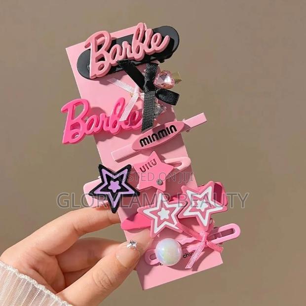 Barbie Style Pink Hair Clips Set for Girls · Photo 3
