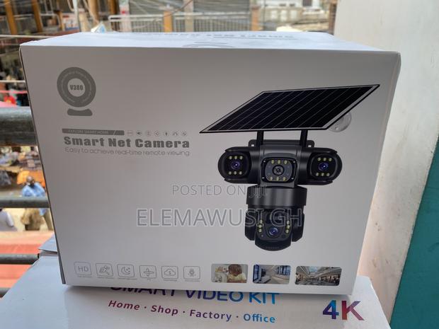 3 Lens (Triple Lens) 4g Solar-Powered PTZ Outdoor CCTV Camera V380pro · Photo 3